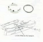 NEW Spare Tire Lock Cylinder Housing Retainer & Ring Kit Fits 1999-14 GM & Chevy