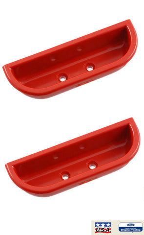 Red Door Handle Finger Cup Set Fits 1973-79 Ford Truck F100 F250 & 1978-79 Bronco